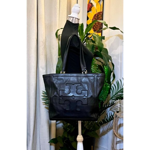 RARE!!!  STUNNING!!! AUTHENTIC TORY BURCH BLACK JESSICA HANDBAG!! - Picture 9 of 10